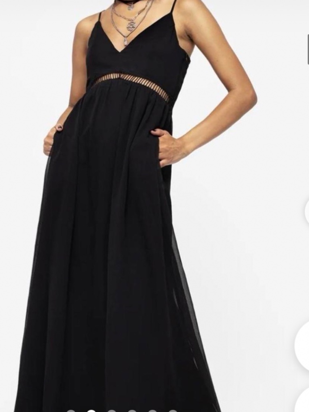 Disturbia Flowy Black Dress